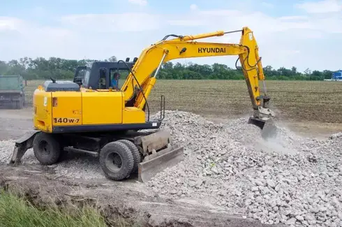 Оренда колісного екскаватора HYUNDAI 140w-7